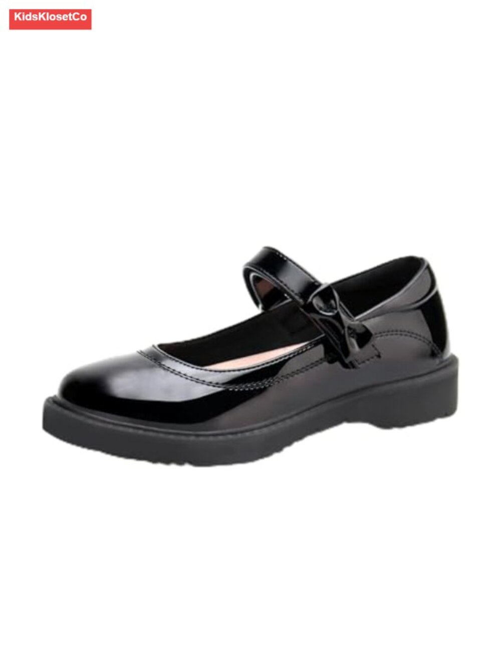 Girls Bow Mary Jane Flats - Classic Round Toe School Shoes with Memory Foam